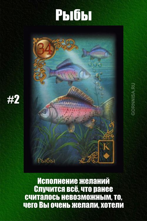 Карта #2 - Рыбы - gornnisa.ru
