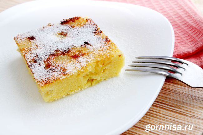 Творожный пирог с яблоками https://gornnisa.ru/