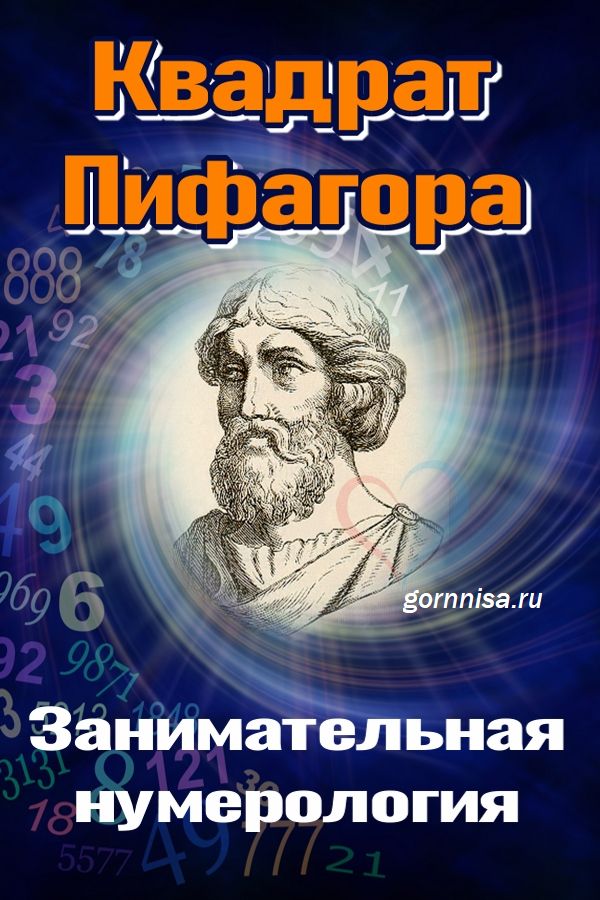 Квадрат Пифагора - занимательная нумерология - https://gornnisa.ru