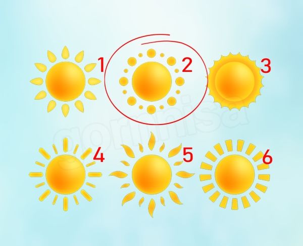 Тест - Выберите солнца и получите послание на следующую неделю https://gornnisa.ru/ Солнце 2
