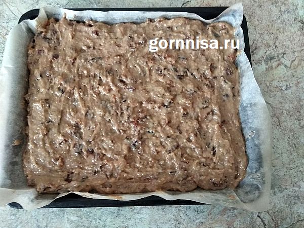 Рецепт дня - Мазурка - мягкое печенье, пирог и кексы https://gornnisa.ru/ Масса выложенная в форму
