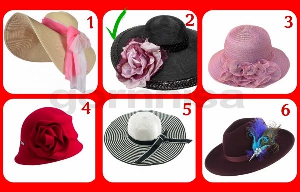 Тест на женскую уникальность - Выберите шляпку https://gornnisa.ru/ Шляпка 2