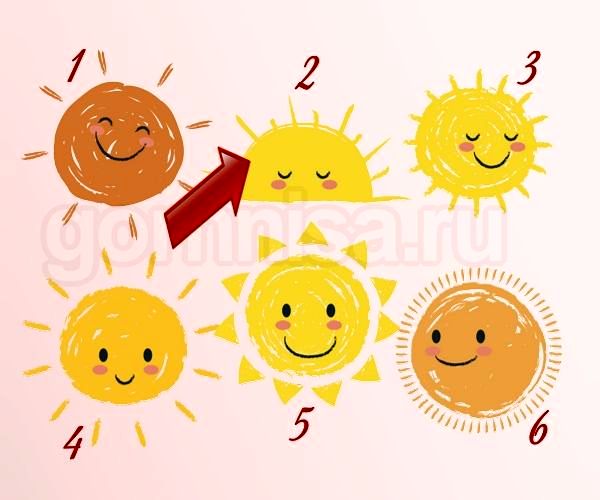 Тест - Выберите солнце и узнайте, чем вы всех милее https://gornnisa.ru/ Солнце 2