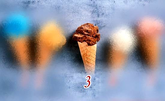 3. Шоколадное мороженое