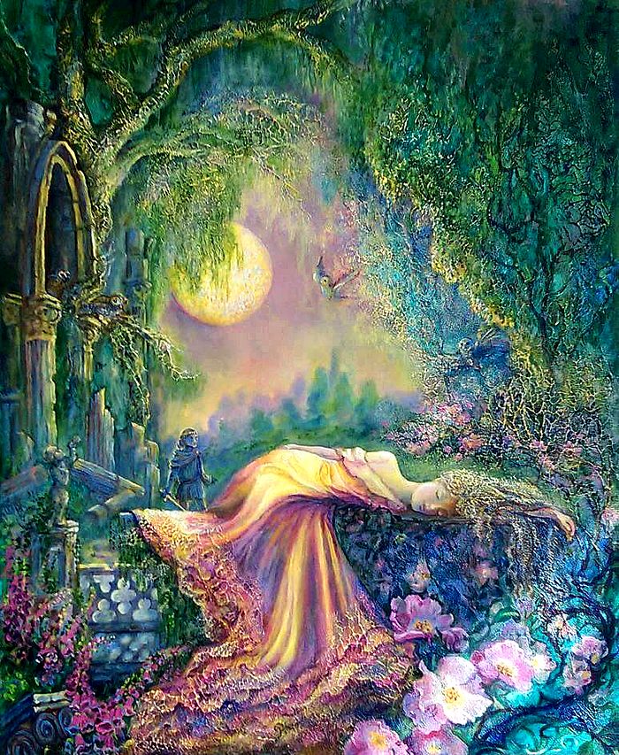 Жозефина Уолл – художница, которая рисует сказку Спящая красавица